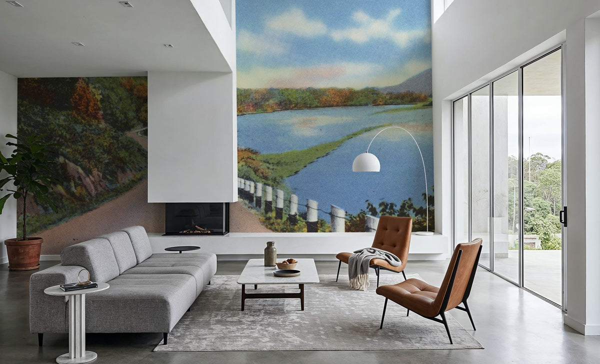 Fall Colors Mural Wallpaper - Neutral Tone - room preview 02