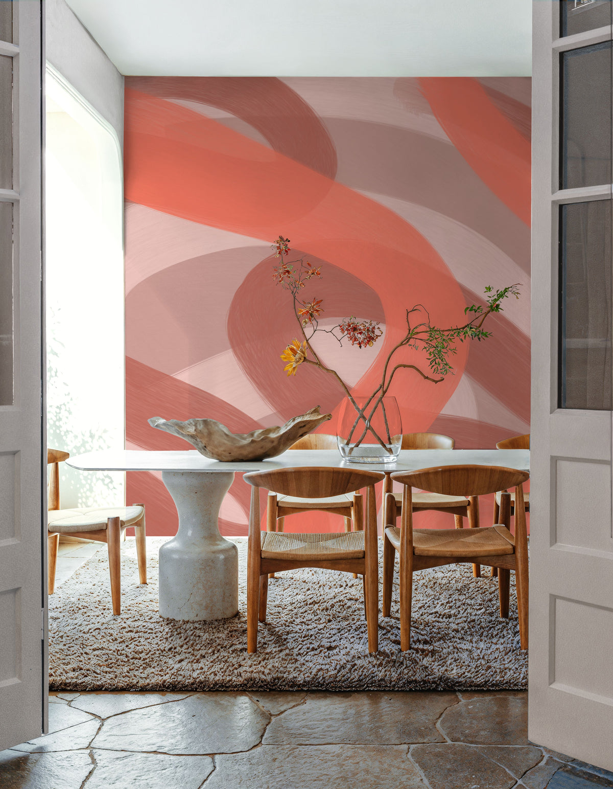 Modern Abstract Mural Wallpaper - room preview 02