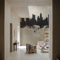 Columbus Ohio Skyline Concrete Mural Wallpaper - room preview 02