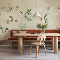 Birds in the Garden Green Mural Wallpaper - room preview 02