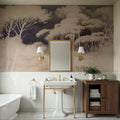Seeing Through the Forest Yellow Mural Wallpaper - room preview 02