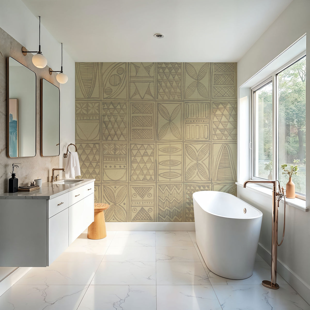 Patterns of the Amazon I Mural Wallpaper - room preview 02