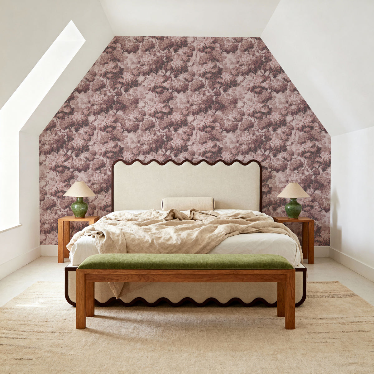 Greenwood Linden, Wine Mural Wallpaper - room preview 02