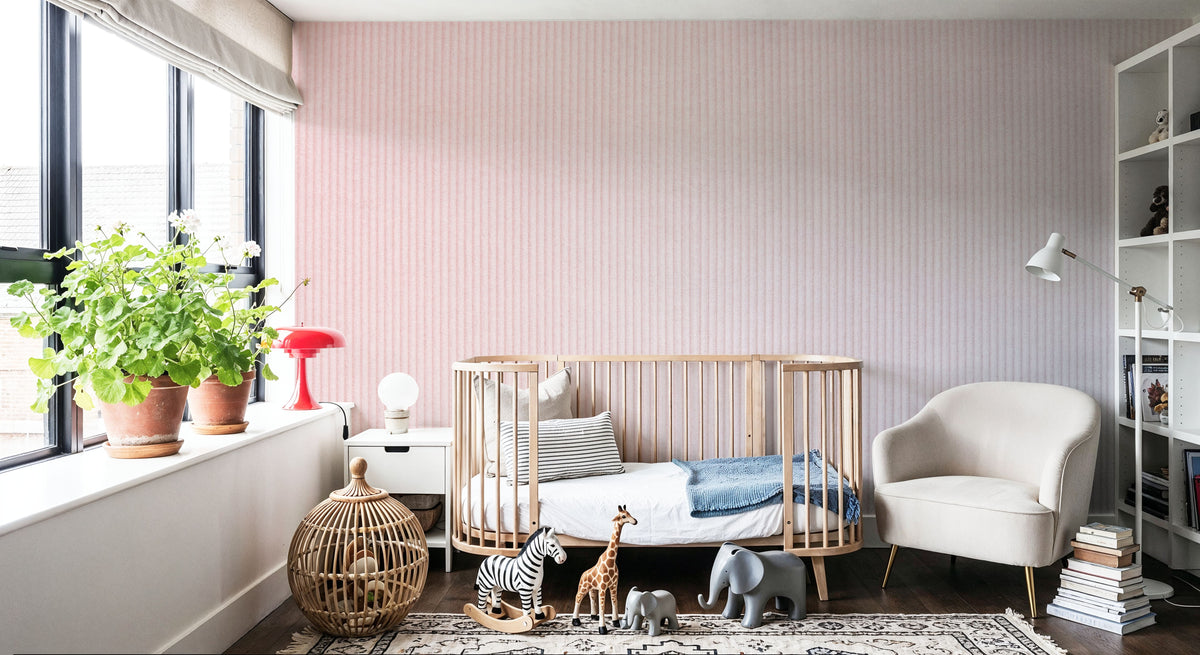 Corduroy Stripes Mural Wallpaper - room preview 02