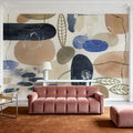 Leaves and Stones Mural Wallpaper - room preview 02