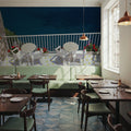 Mediterranean Ocean Terrace Mural Wallpaper - room preview 02