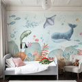 Ocean Paradise, Neutral Mural Wallpaper - room preview 02