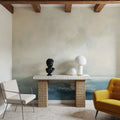 Oceanside Neutral Mural Wallpaper - room preview 02