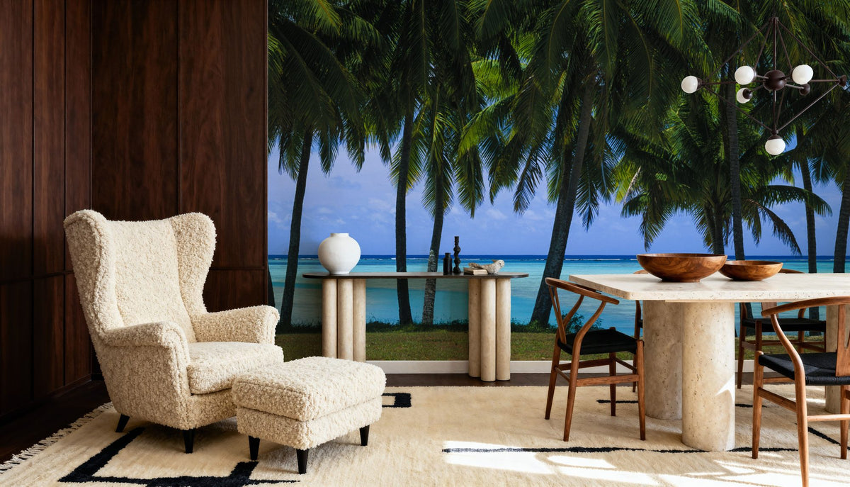 Palm Panorama I Mural Wallpaper - room preview 02