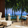 Palm Panorama I Mural Wallpaper - room preview 02