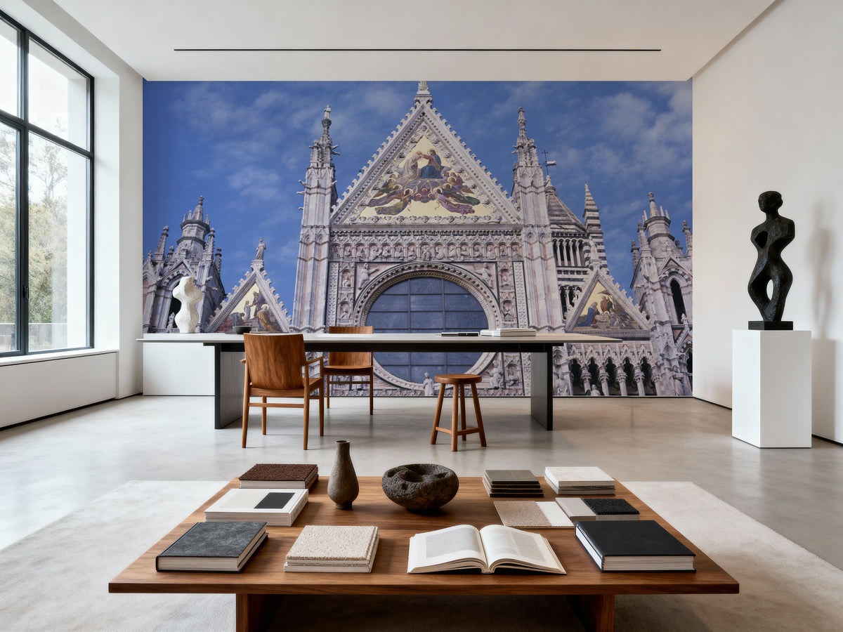 Majestic Gothic Cathedral Mural Wallpaper - room preview 02