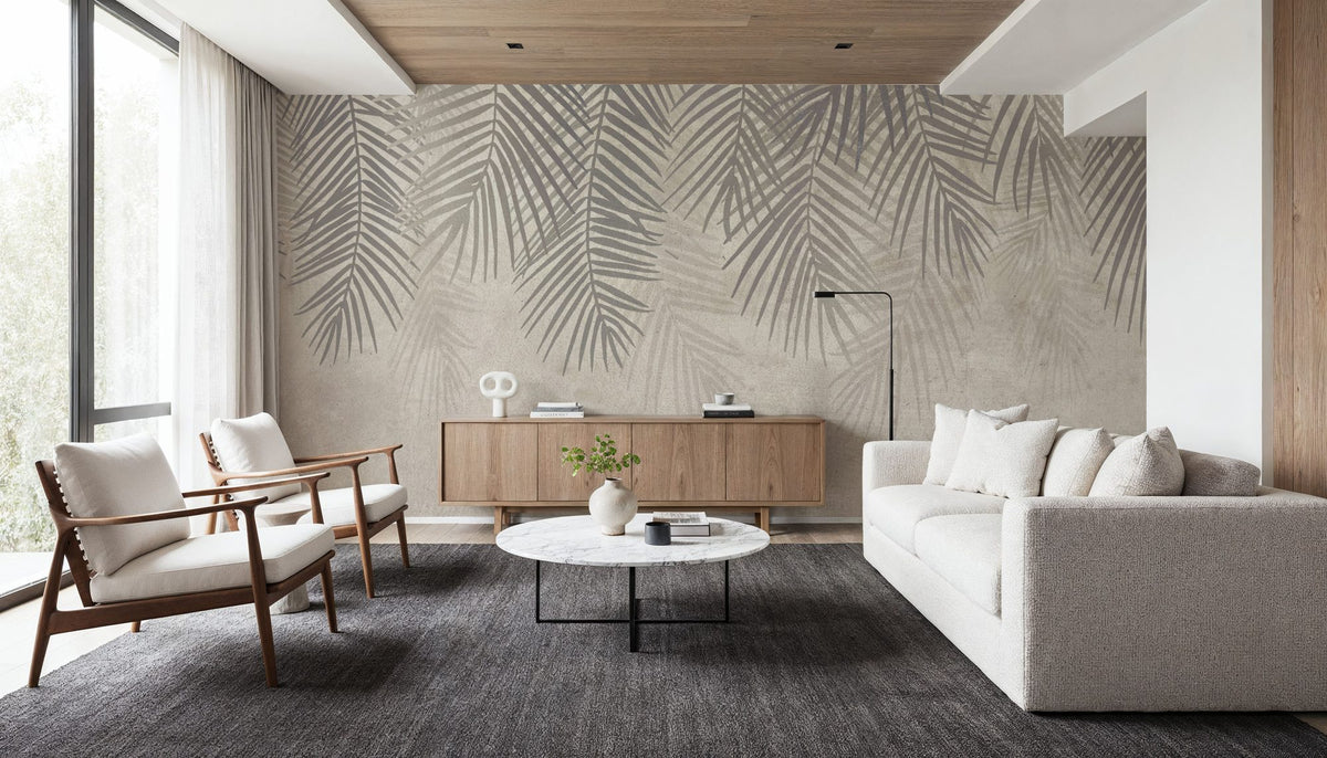 Palms Up Ahead Mural Wallpaper - Edition 3 - room preview 02