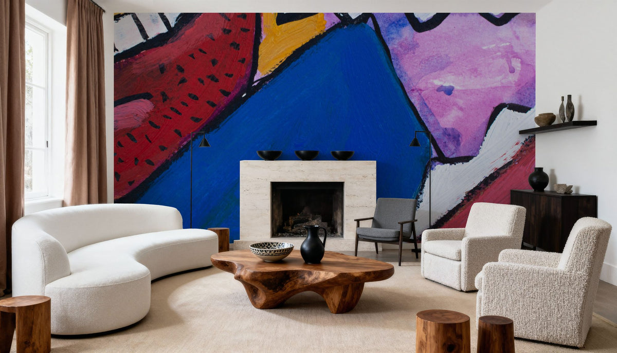 Party on Wall Street Mural Wallpaper - room preview 02