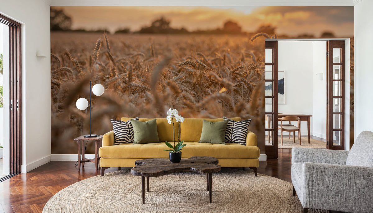 Harvest Sunset Mural Wallpaper - room preview 02