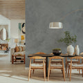 Subtle Plaster Wall, Grey Mural Wallpaper - room preview 02
