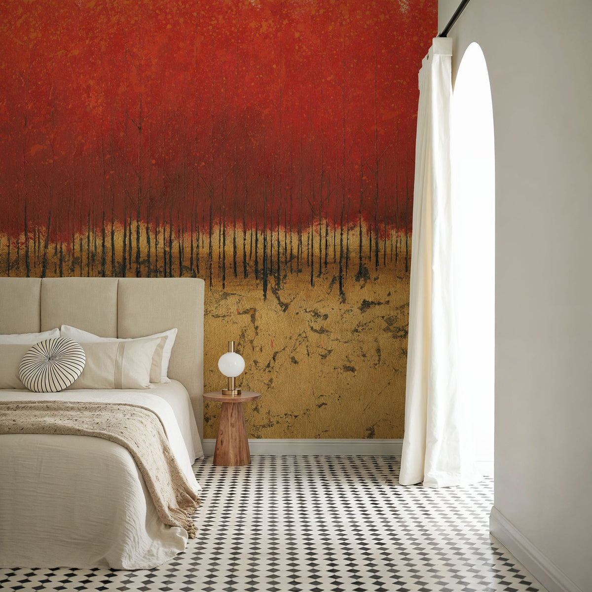 Orange Trees III Mural Wallpaper - room preview 02