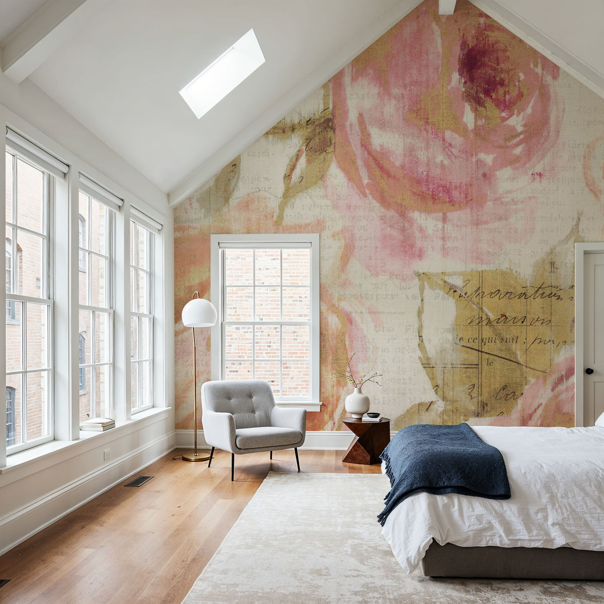 Touch of Rose III Mural Wallpaper - room preview 02