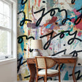 Lots of Love III Mural Wallpaper - room preview 02