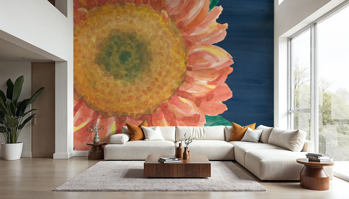 Floral Drama VIII Mural Wallpaper - room preview 02