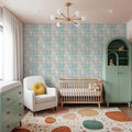 Ocean Waves Pastel Mural Wallpaper - room preview 02