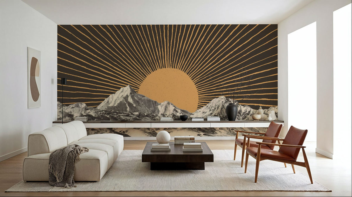 Mountainscape NA06 Mural Wallpaper - room preview 02