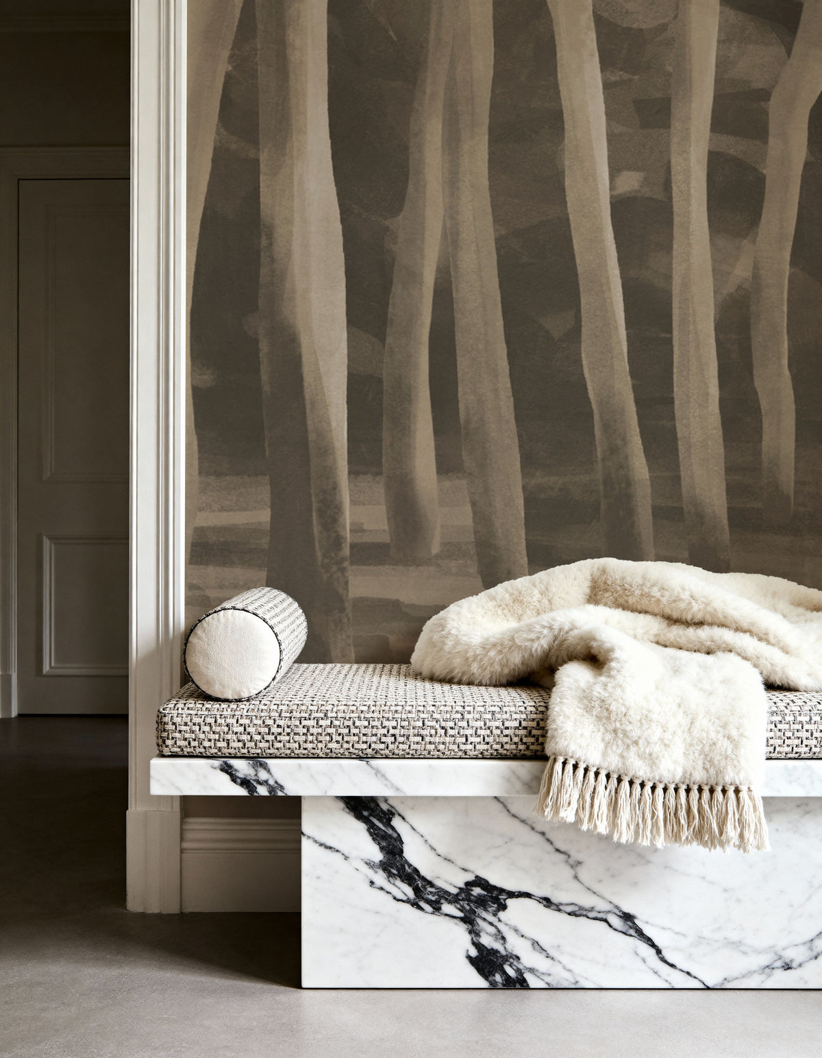 Dune Forest, Mocha Mural Wallpaper - room preview 02