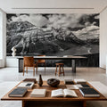 Peyto Lake BW Mural Wallpaper - room preview 02