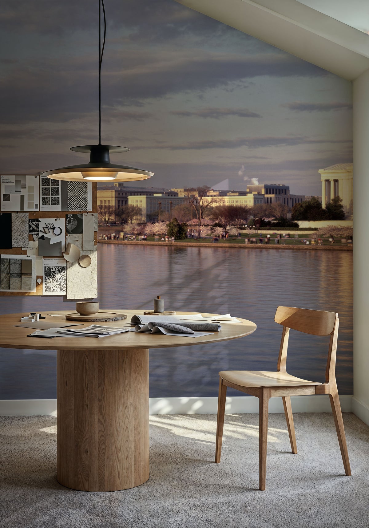 Cherry Blossom Monuments Mural Wallpaper - room preview 02