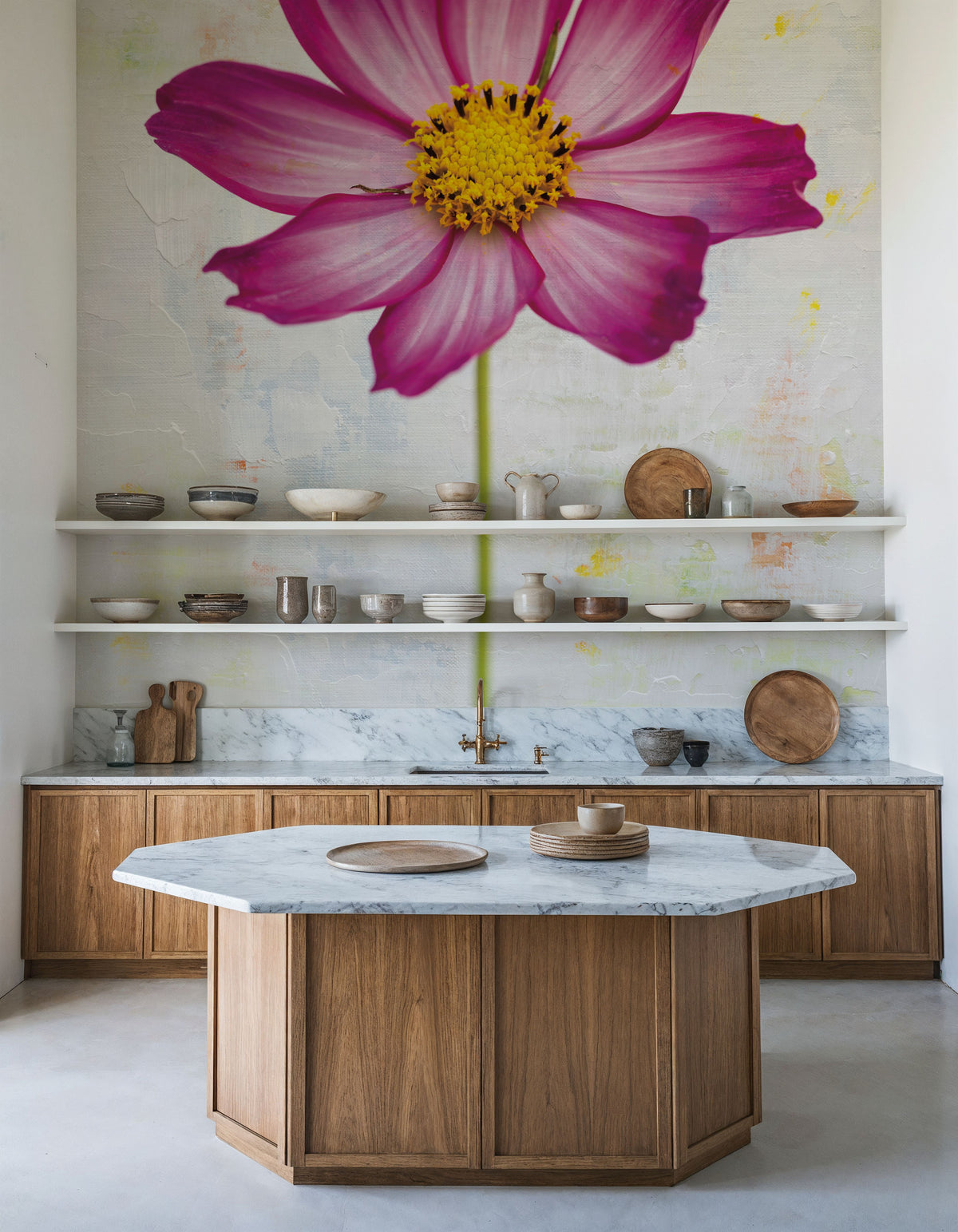 Wonderful Wildflowers IV Mural Wallpaper - room preview 02