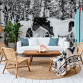 Winter Herd Mural Wallpaper - room preview 02