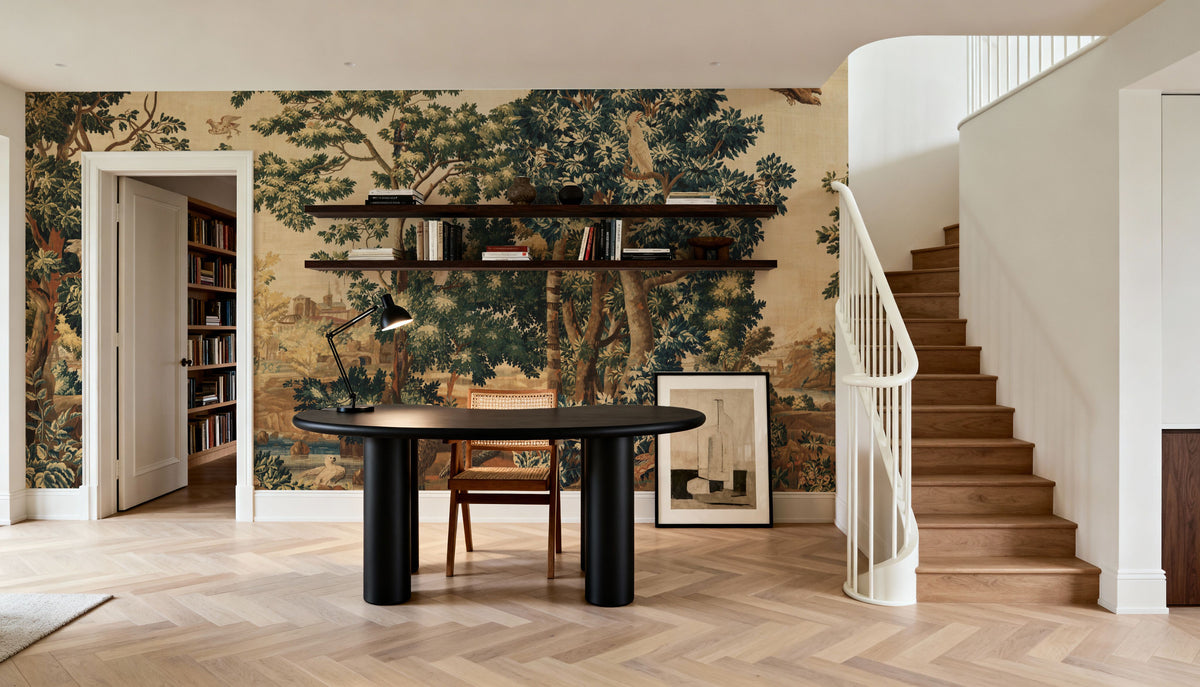 Enchanted Grove Tapestry, Rich Mural Wallpaper - room preview 02
