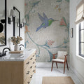 Mosaic Birds IV Mural Wallpaper - room preview 02