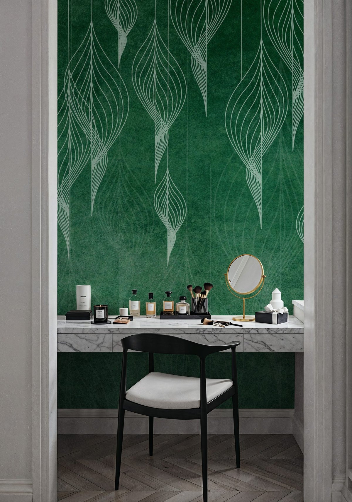 Winter Ornaments Mural Wallpaper - room preview 02