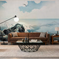 Kojima Island, Japanese Woodcut Mural Wallpaper - room preview 02
