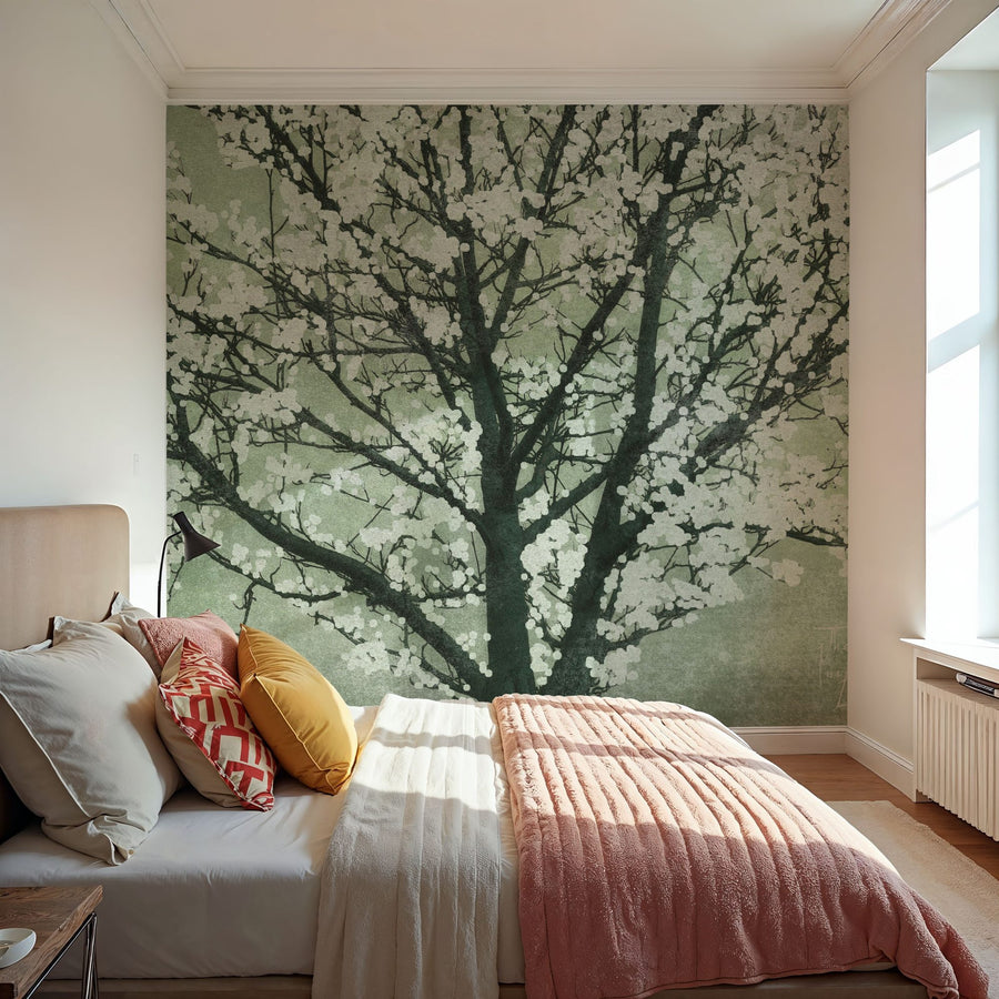 Forest Wallpaper Mural – Woodland Wall Mural – Kyoto Tree