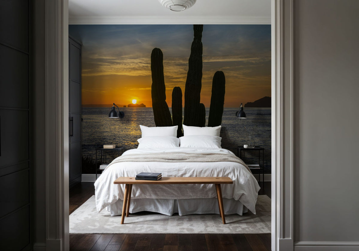 Cactus Coast Mural Wallpaper - room preview 02