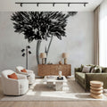 Wonderful Wildflowers VIII Neutral Mural Wallpaper - room preview 02