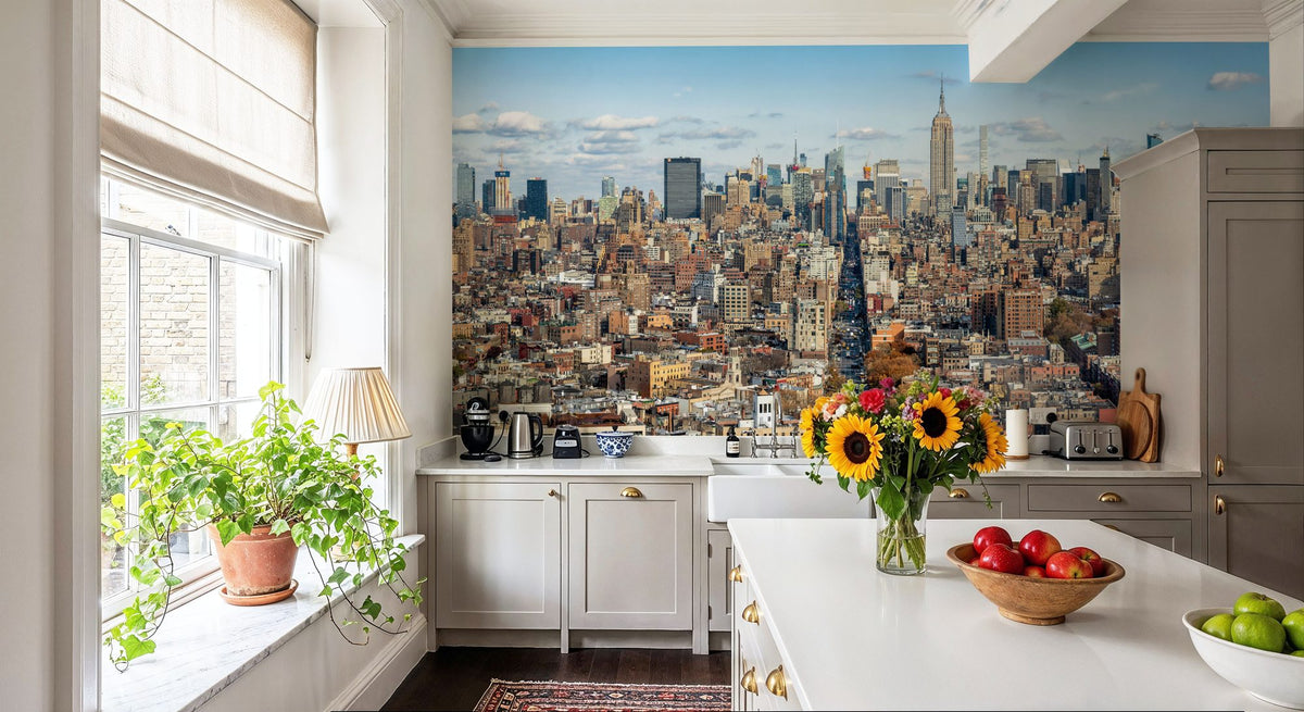 Midtown Streets Mural Wallpaper - room preview 02