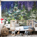 Winter Night Mural Wallpaper - room preview 02