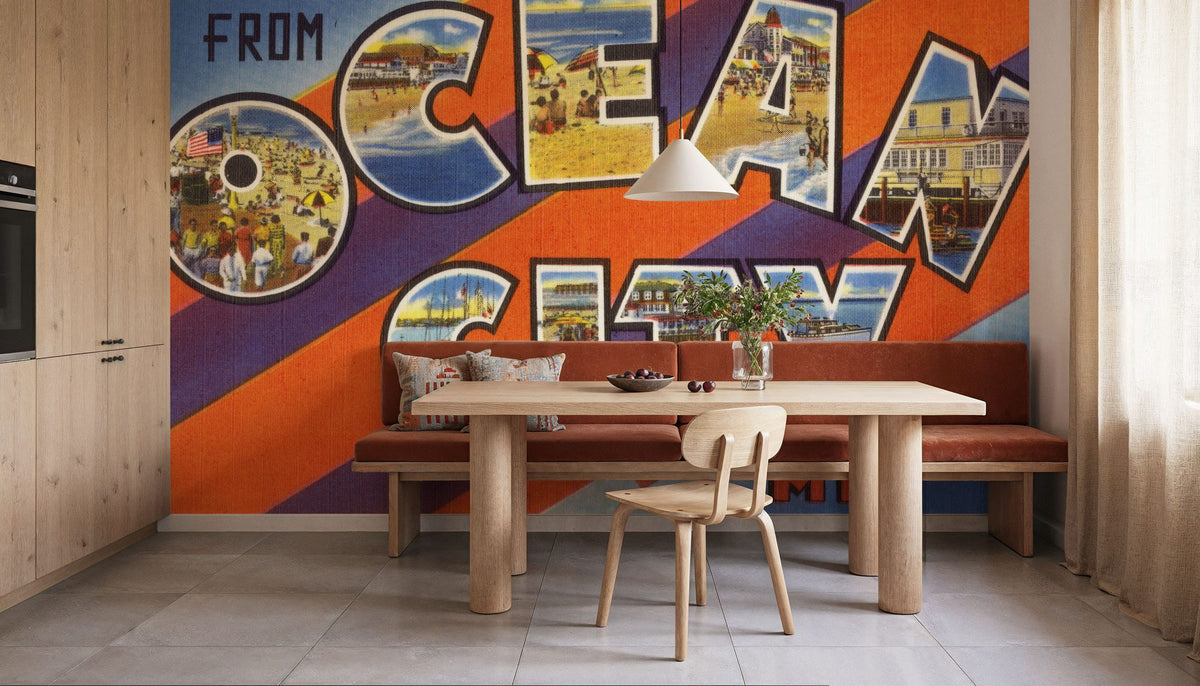 Greetings From Ocean City MD. Mural Wallpaper - room preview 02