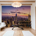 Manhattan Skyline Sunset Mural Wallpaper - room preview 02