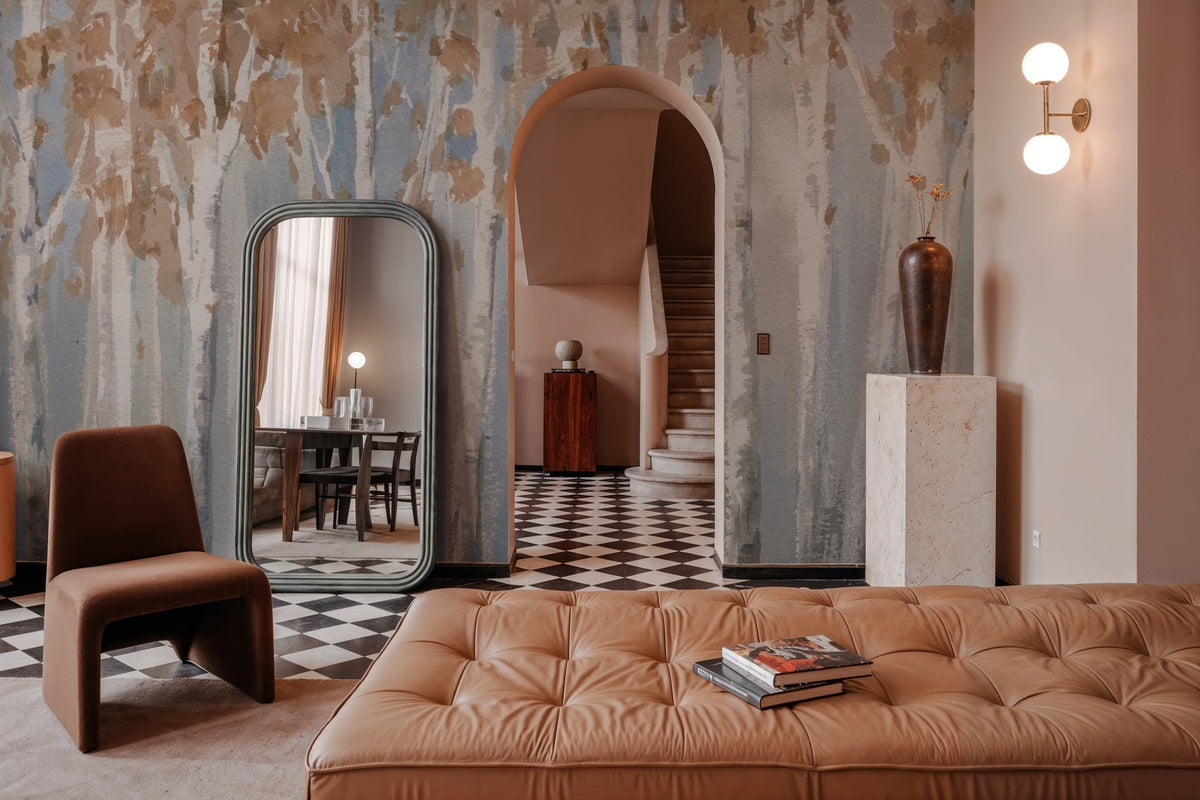 Fall Birch Mural Wallpaper - room preview 02