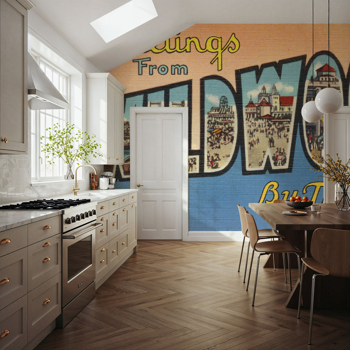 Greetings From Wildwood Mural Wallpaper - room preview 02