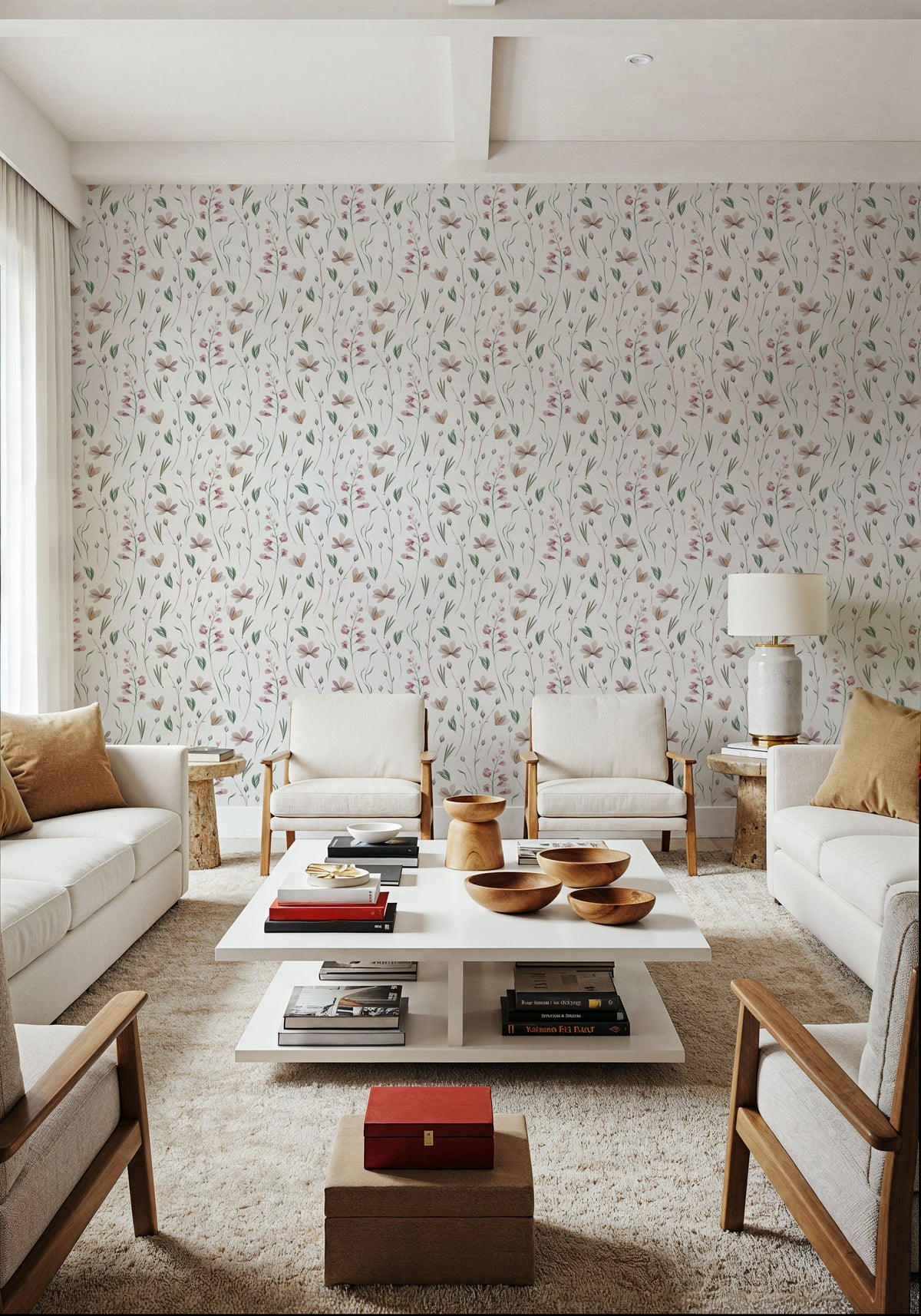 Flowers of Cedeira Mural Wallpaper - room preview 02