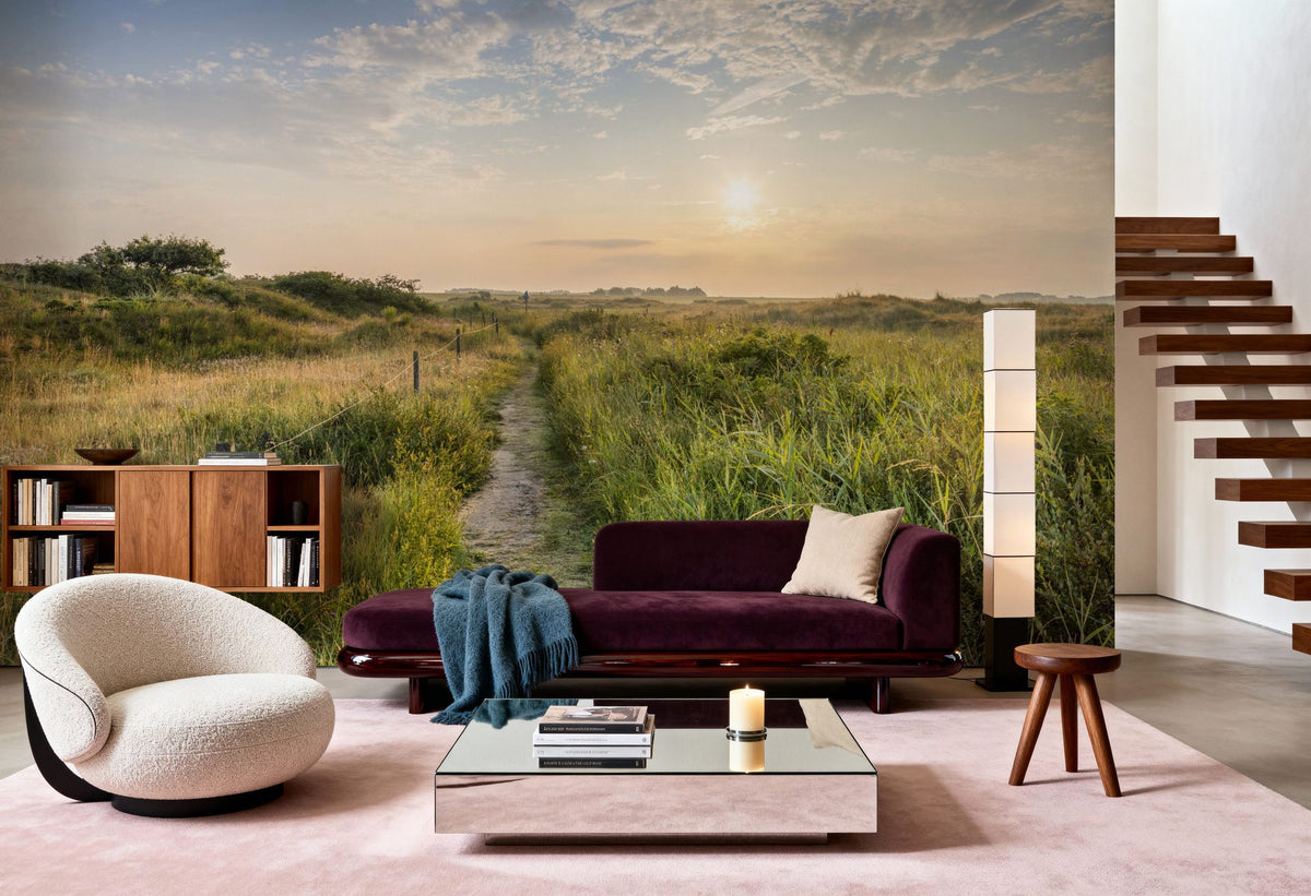 Sunrise Walk Mural Wallpaper - room preview 02