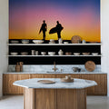 Sunset Surfers Mural Wallpaper - room preview 02