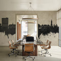 Lille France Skyline Concrete Mural Wallpaper - room preview 02