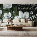Moody Wildflowers Mural Wallpaper - room preview 02