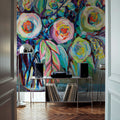 Popping Flowers Mural Wallpaper - room preview 02