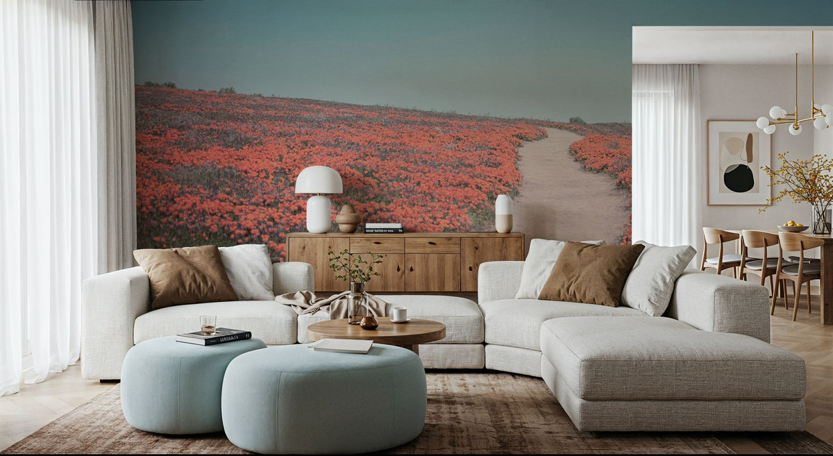 California Blooms IV Mural Wallpaper - room preview 02